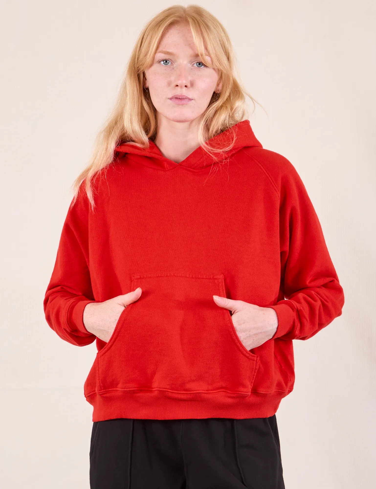 Oversized Hoodie - Mustang Red