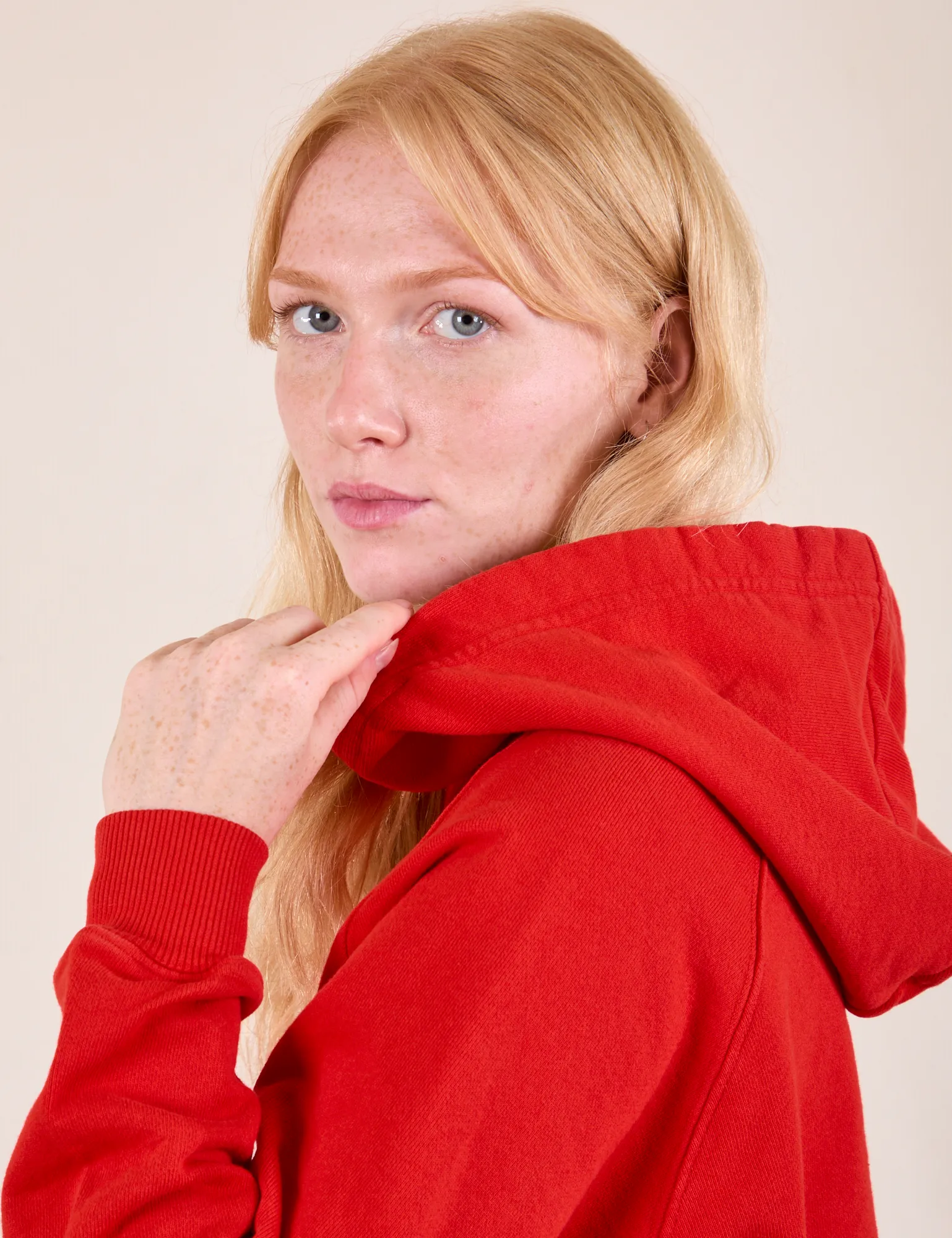 Oversized Hoodie - Mustang Red