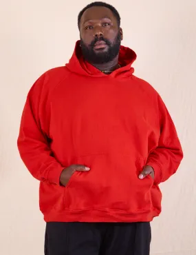 Oversized Hoodie - Mustang Red