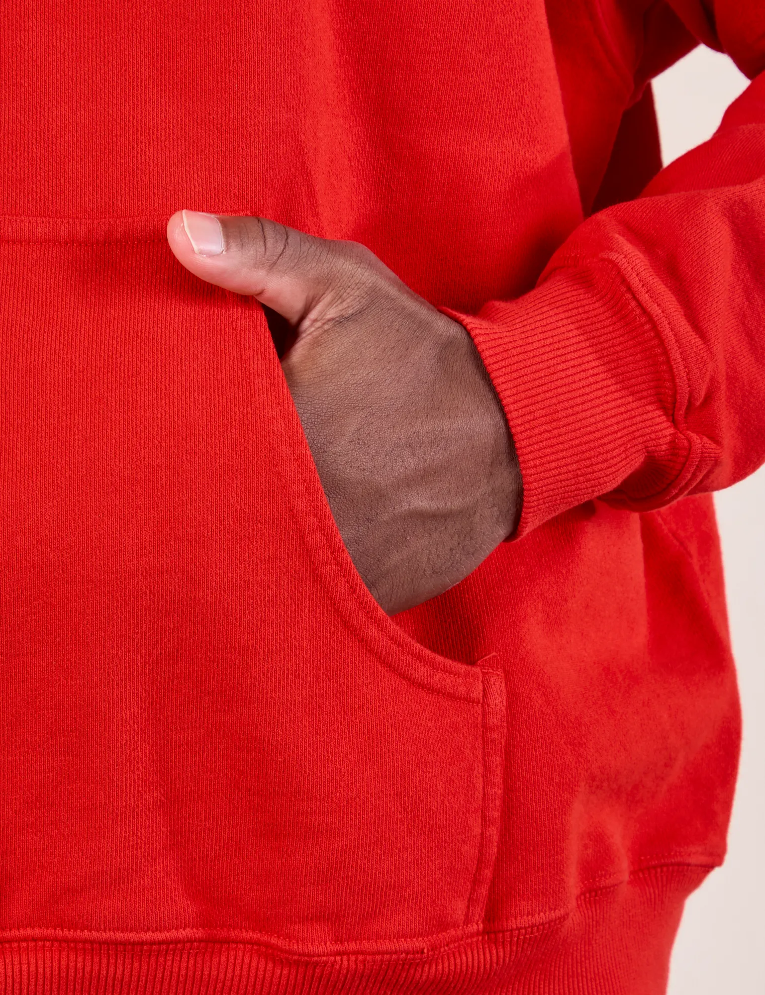 Oversized Hoodie - Mustang Red