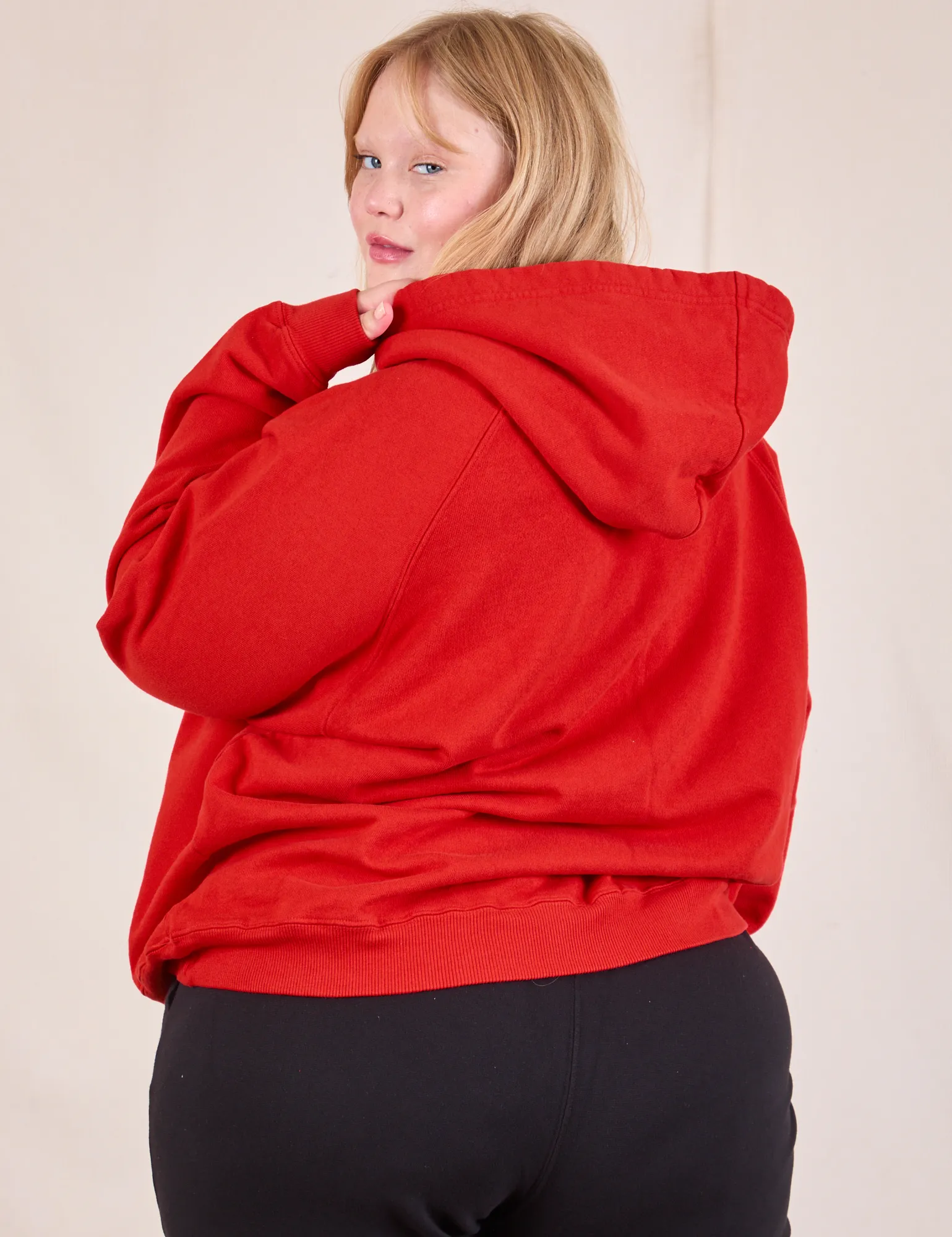 Oversized Hoodie - Mustang Red