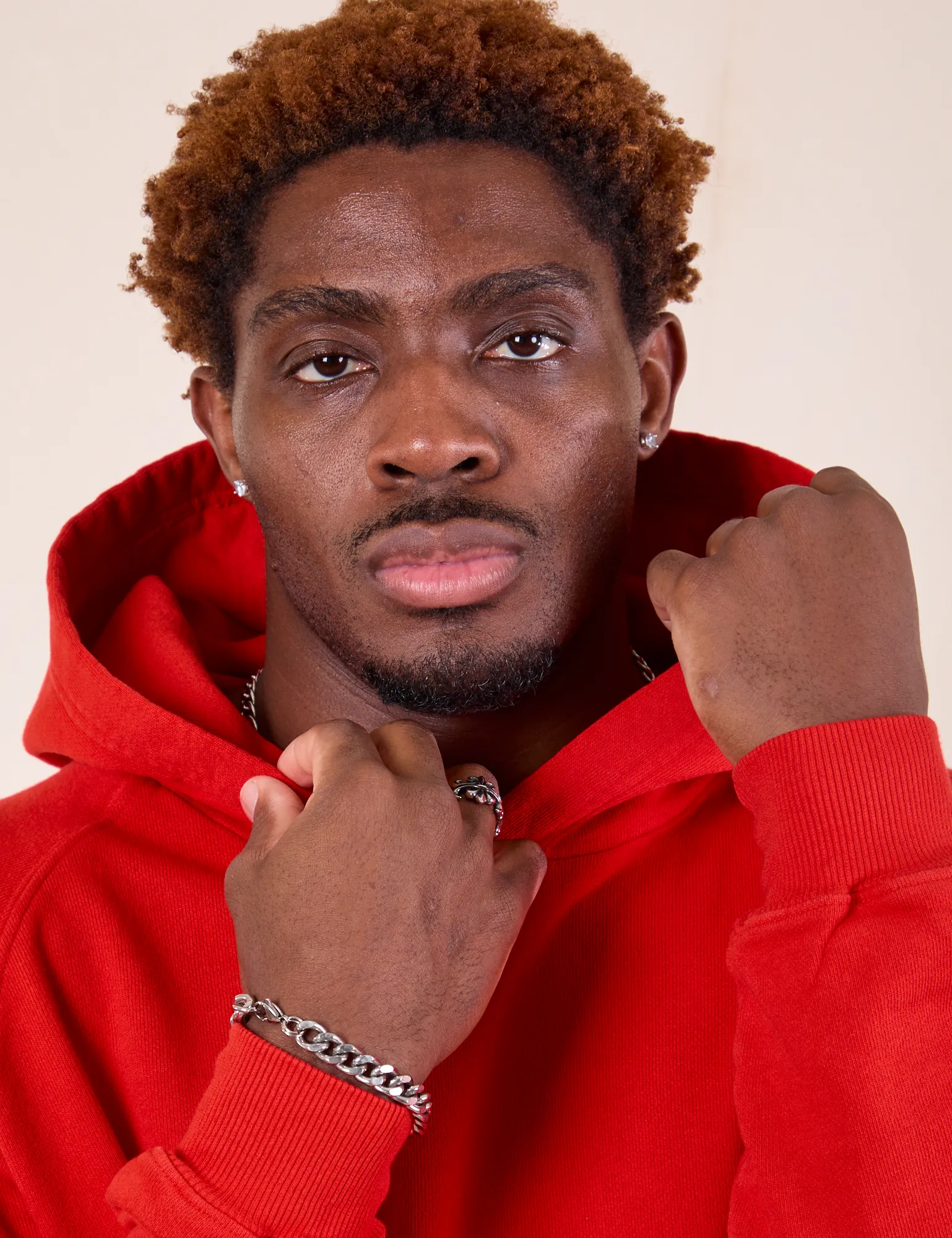 Oversized Hoodie - Mustang Red