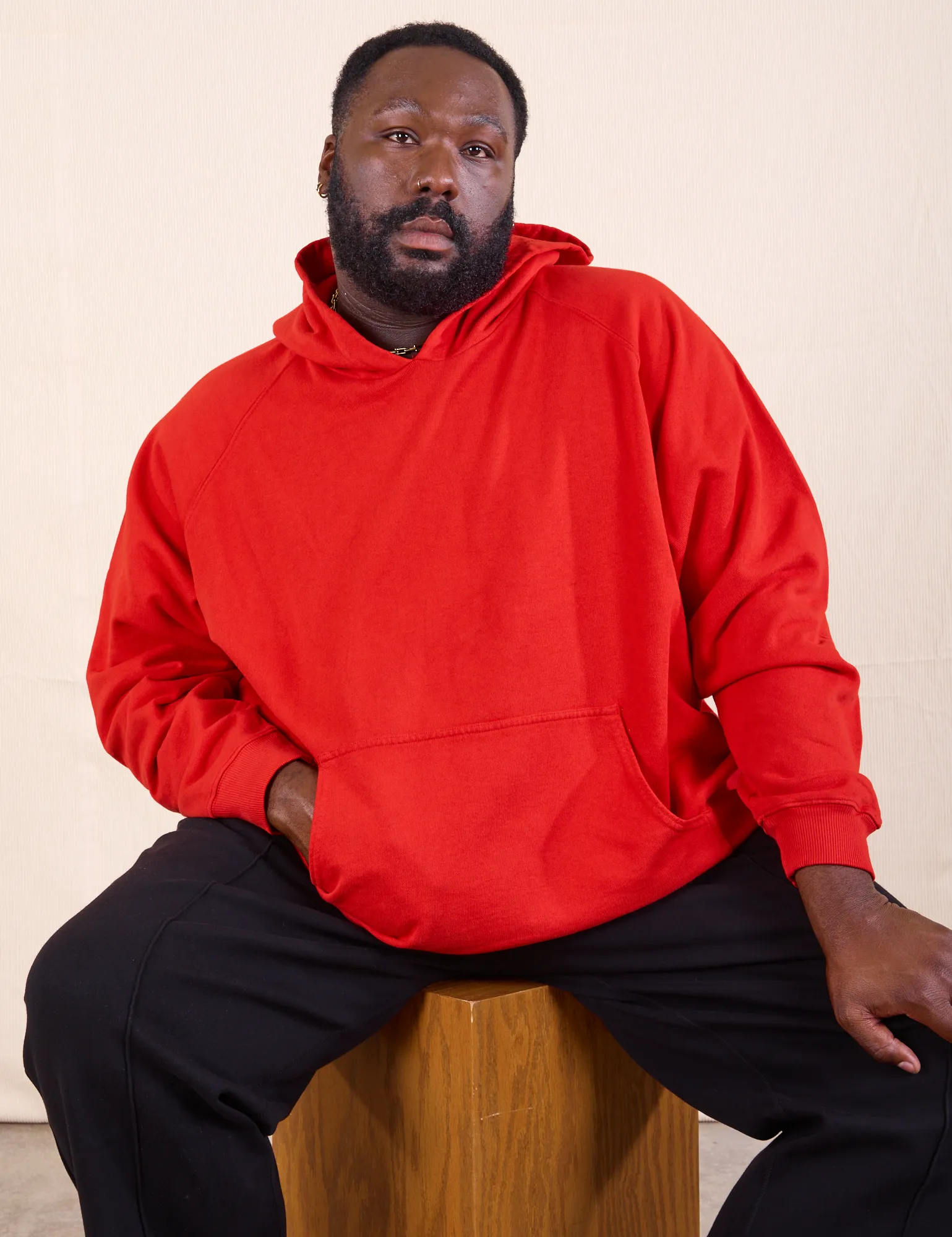 Oversized Hoodie - Mustang Red