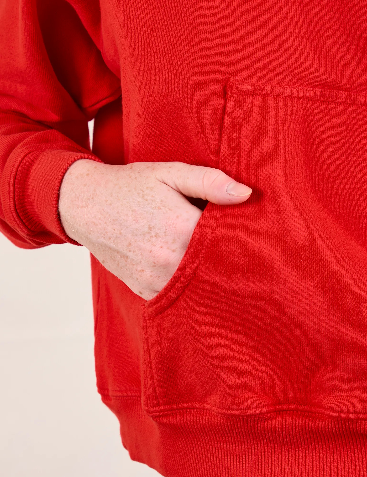 Oversized Hoodie - Mustang Red