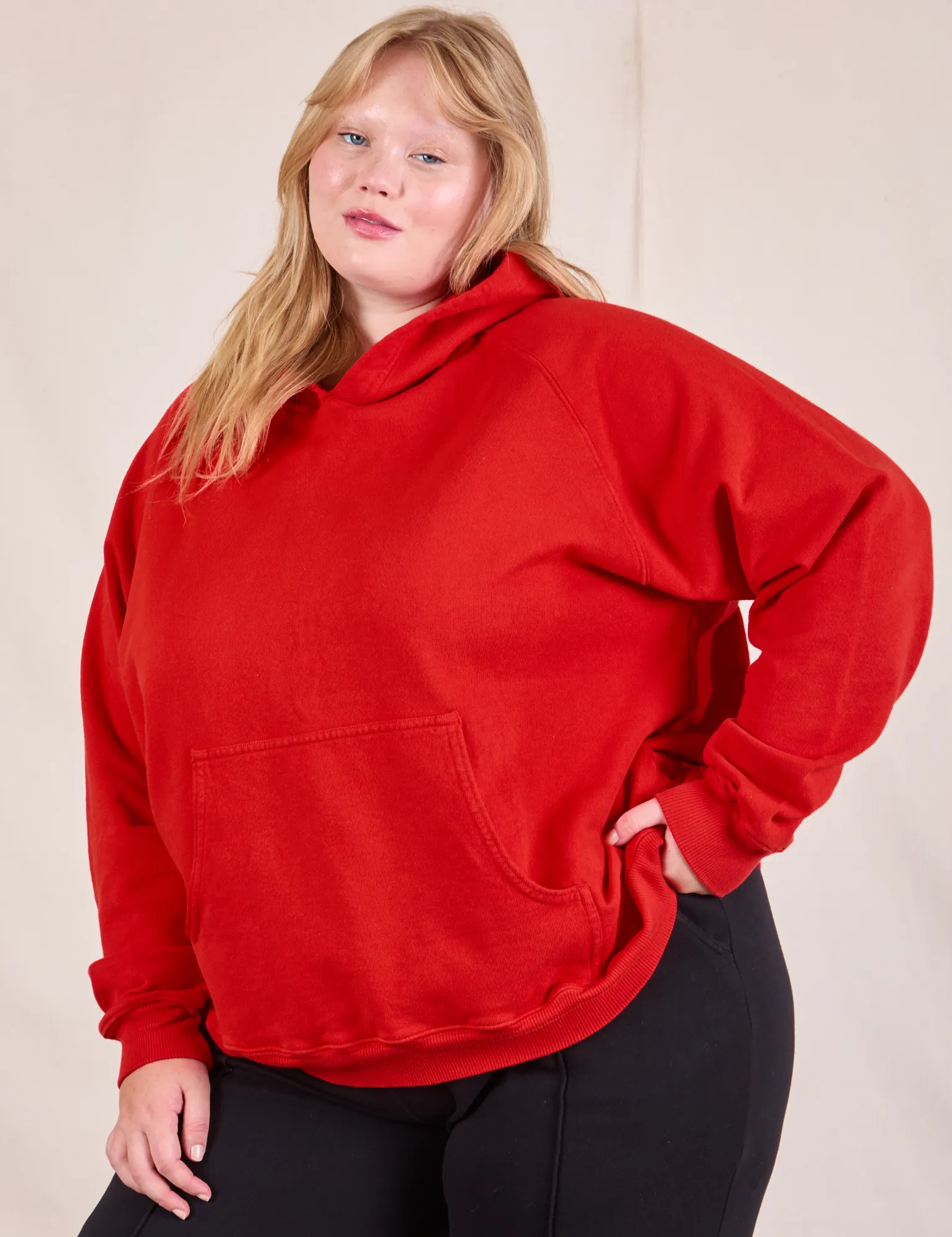 Oversized Hoodie - Mustang Red