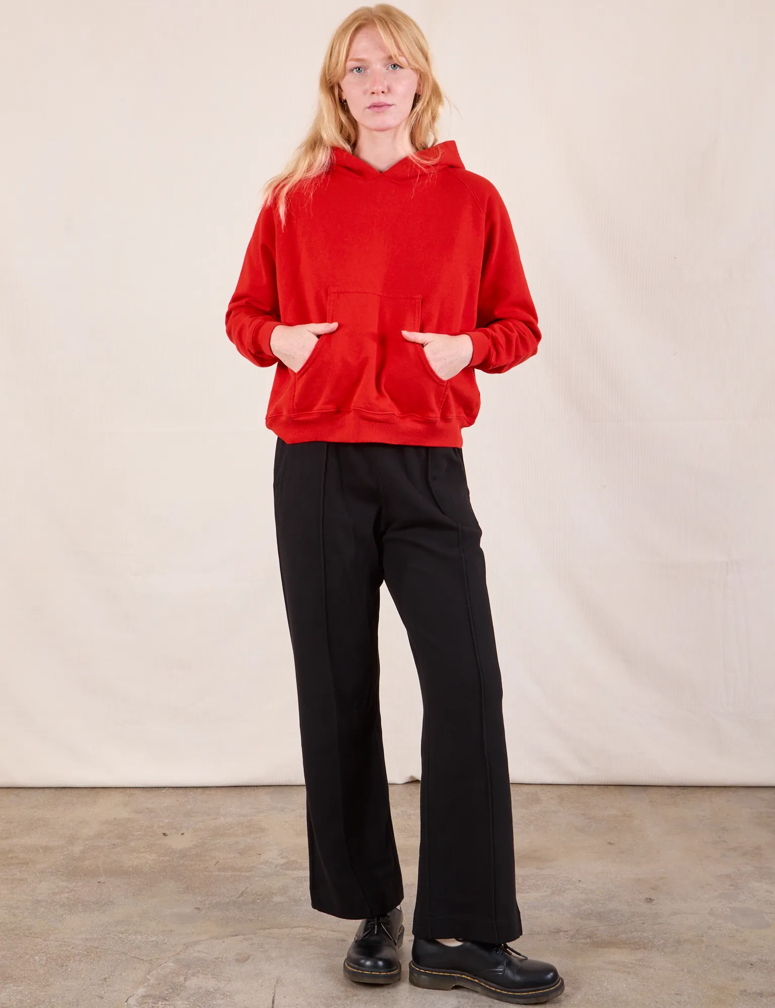 Oversized Hoodie - Mustang Red