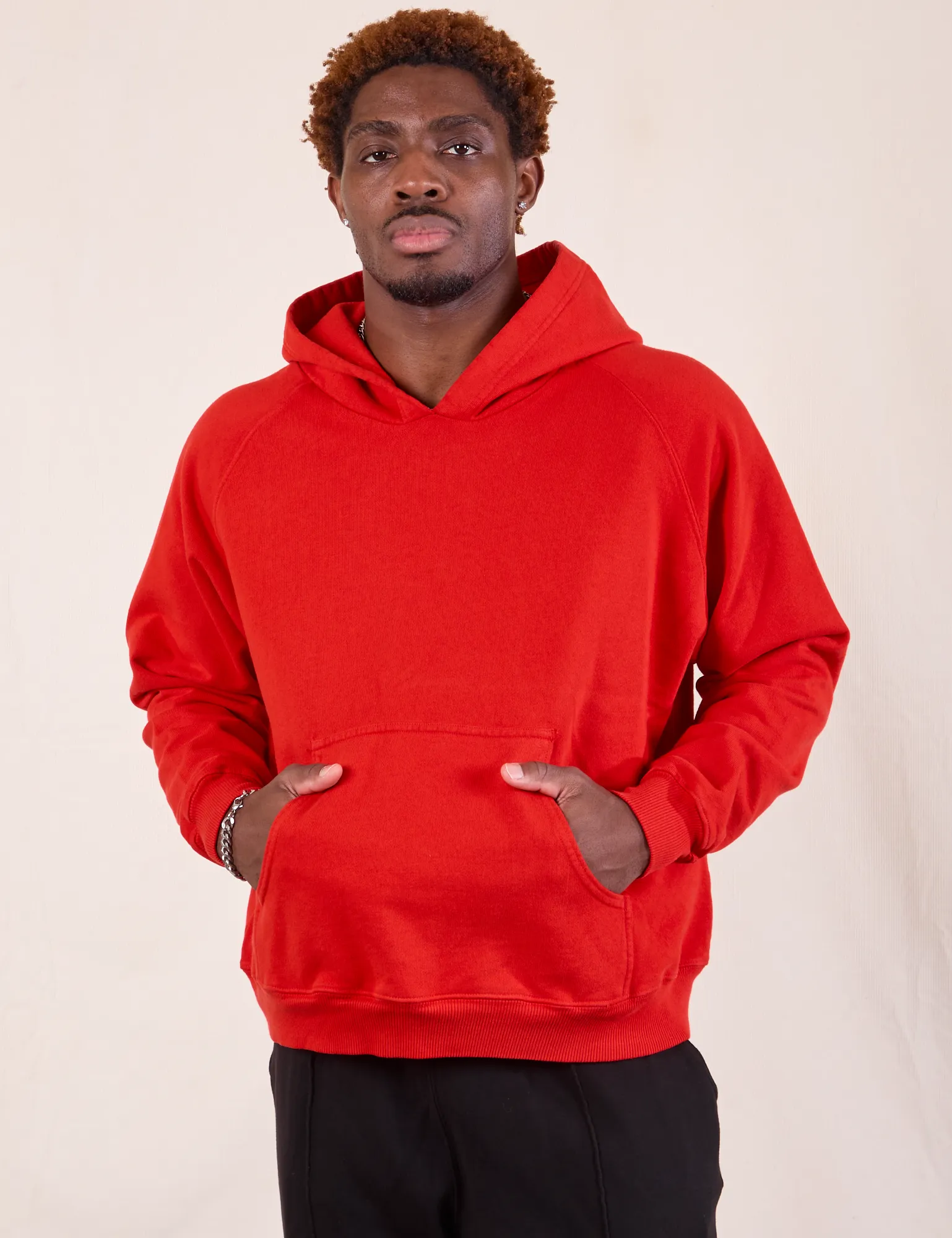 Oversized Hoodie - Mustang Red