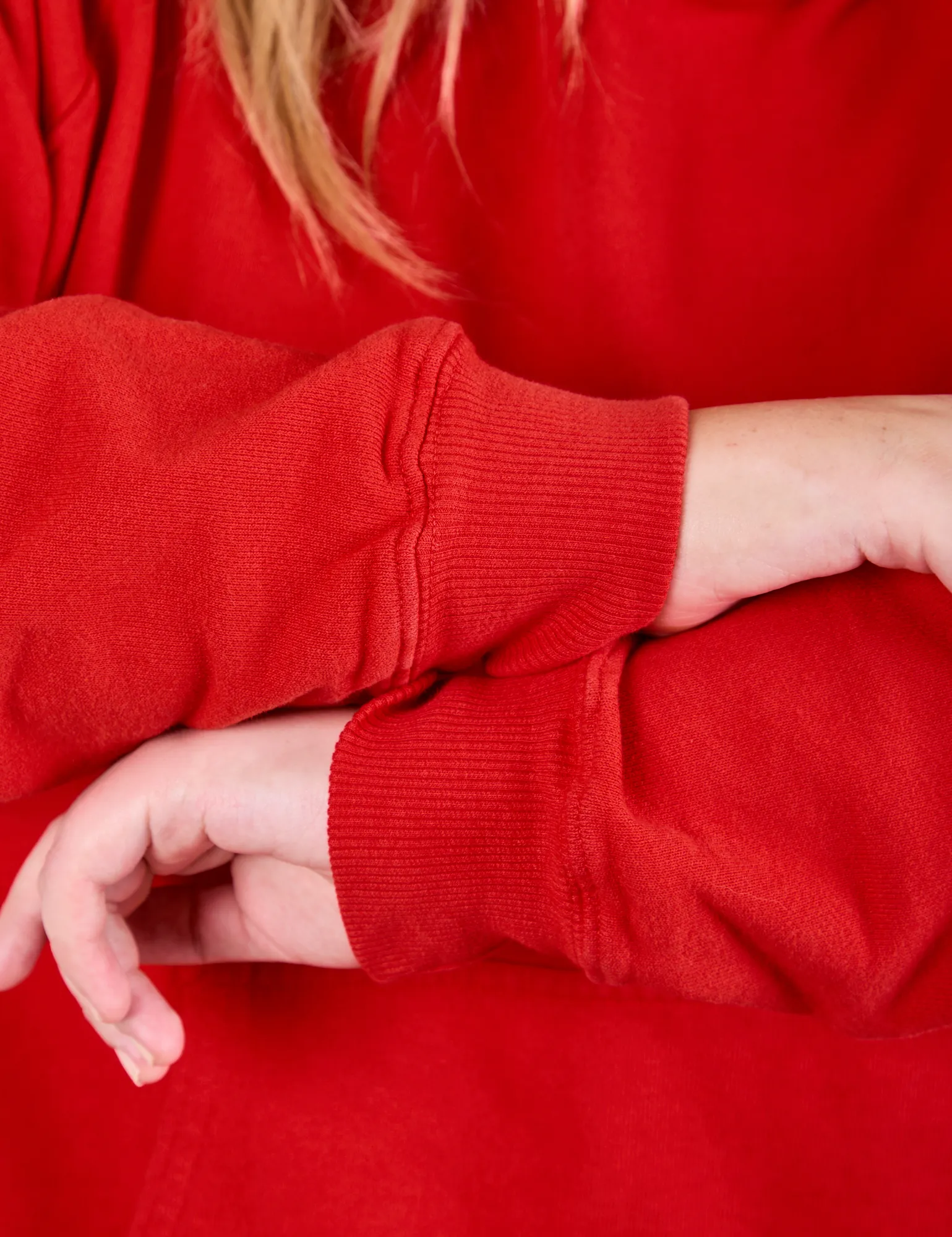 Oversized Hoodie - Mustang Red