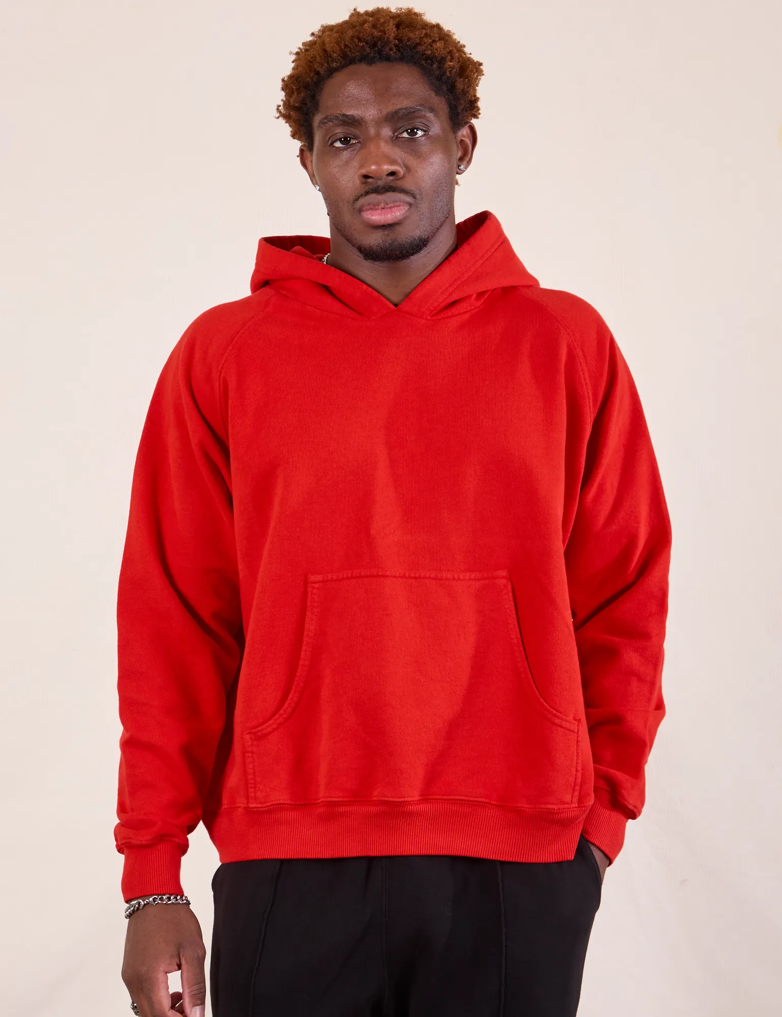 Oversized Hoodie - Mustang Red