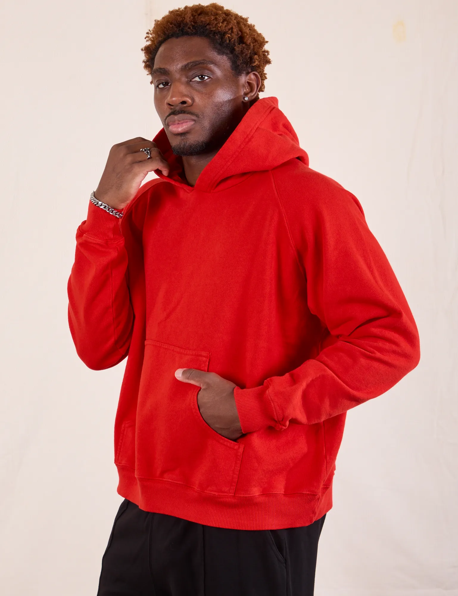 Oversized Hoodie - Mustang Red