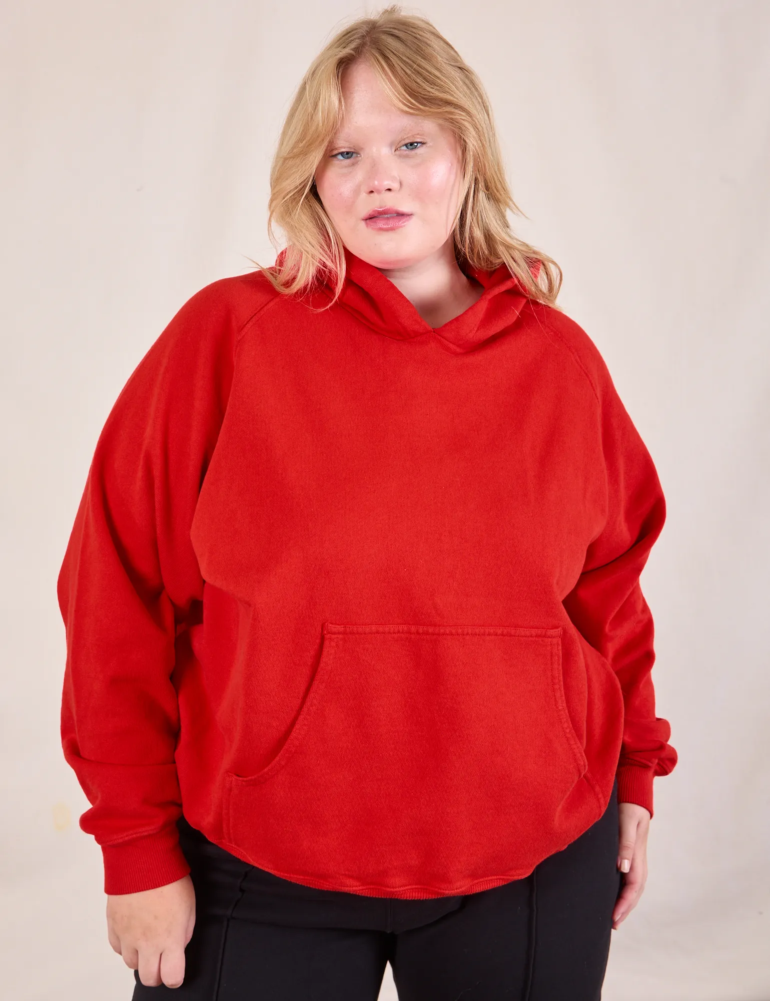 Oversized Hoodie - Mustang Red