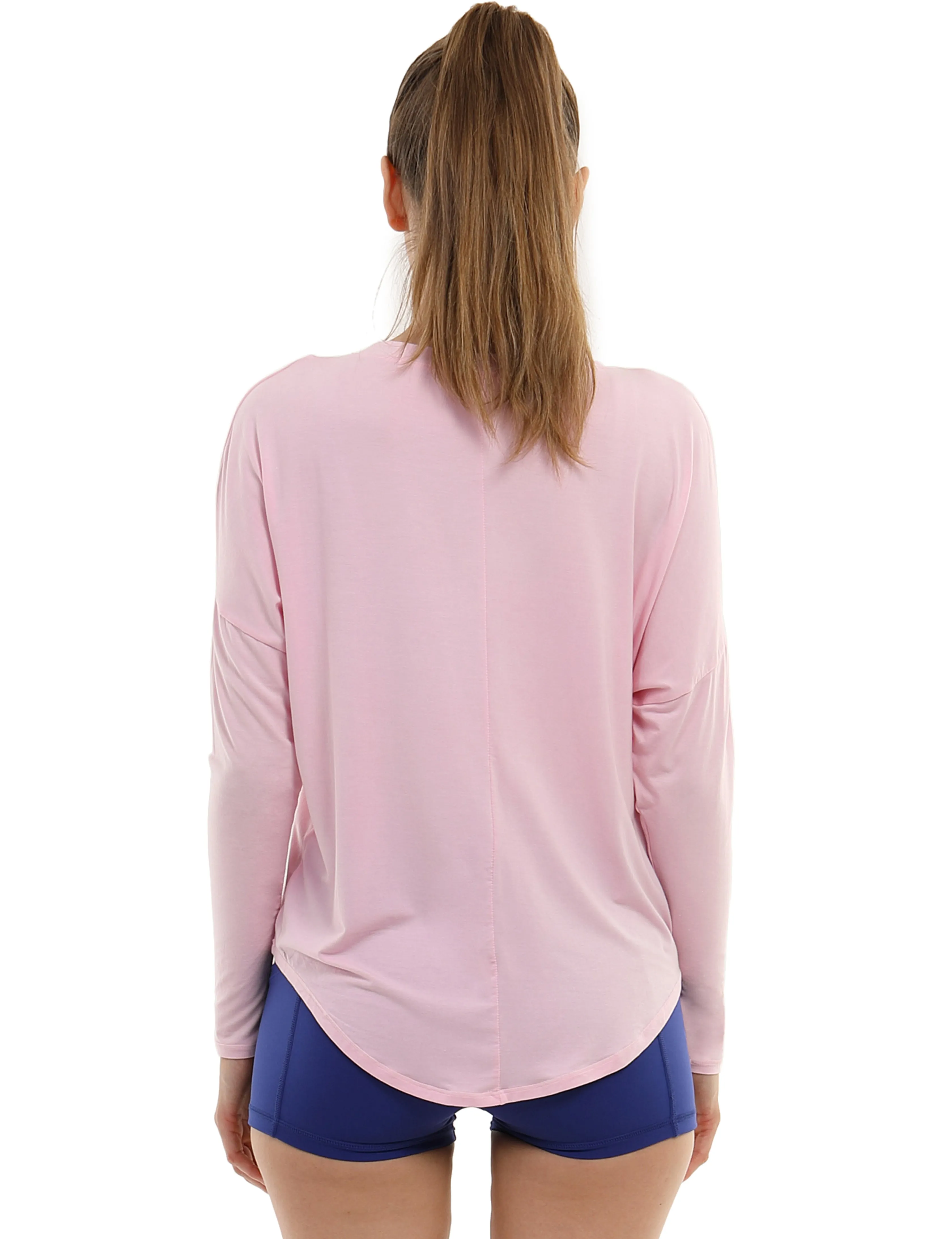 Pilates Batwing Tunic Tops lightpink_Pilates