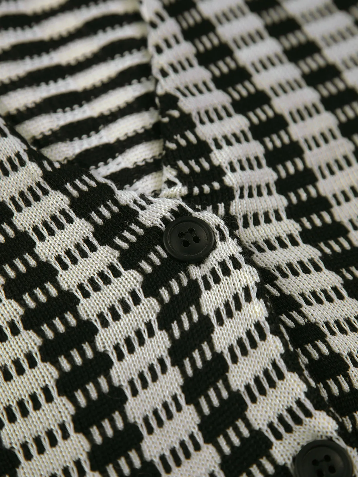 Pinstripe Eyelet Graceful Knit Vest