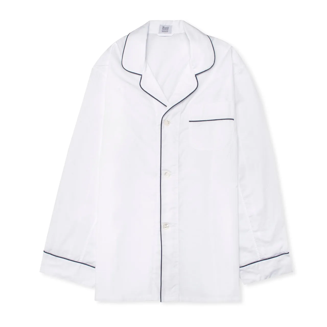 Plain Poplin Pyjamas in White