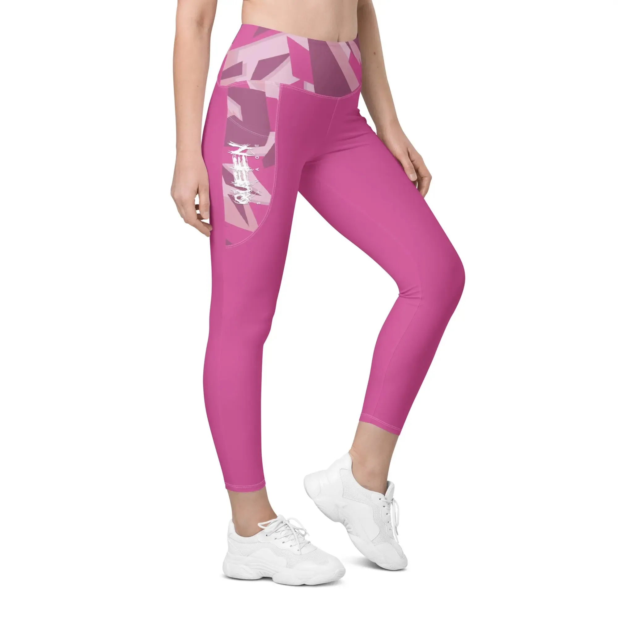 Queen Savage Pink Yoga Tights with Pockets