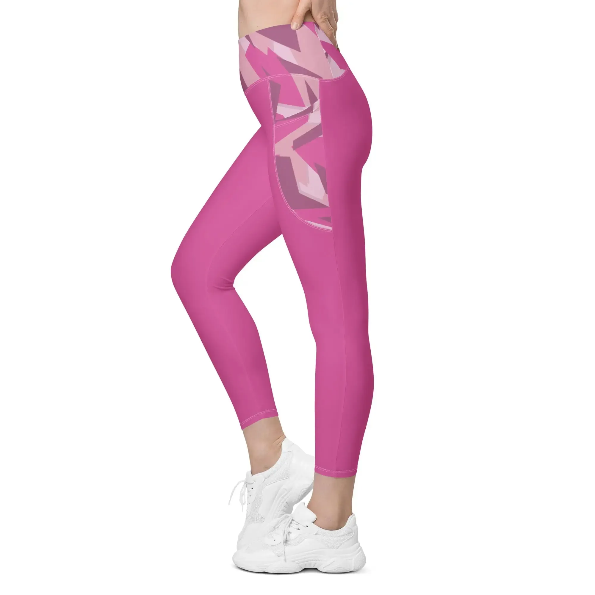 Queen Savage Pink Yoga Tights with Pockets