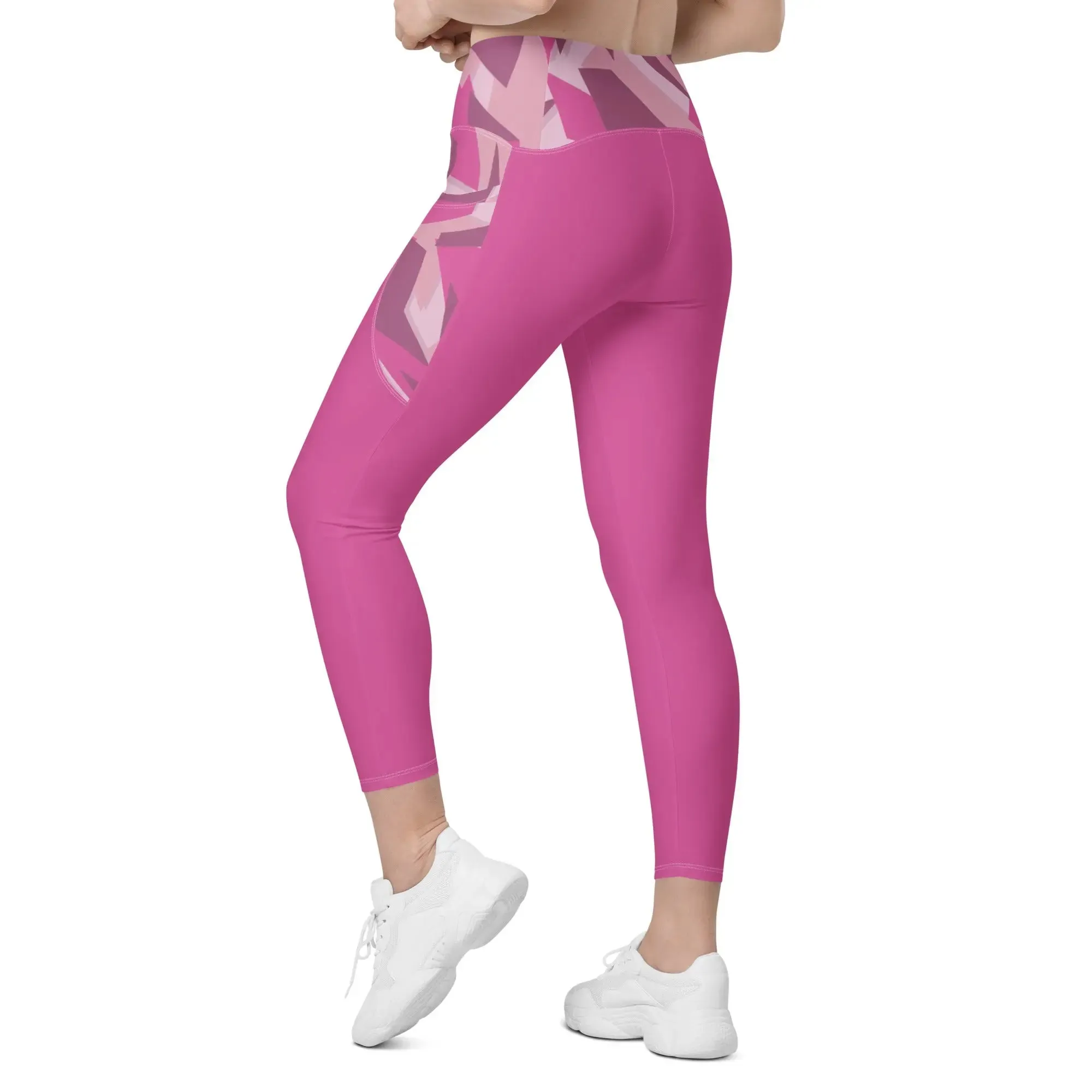 Queen Savage Pink Yoga Tights with Pockets