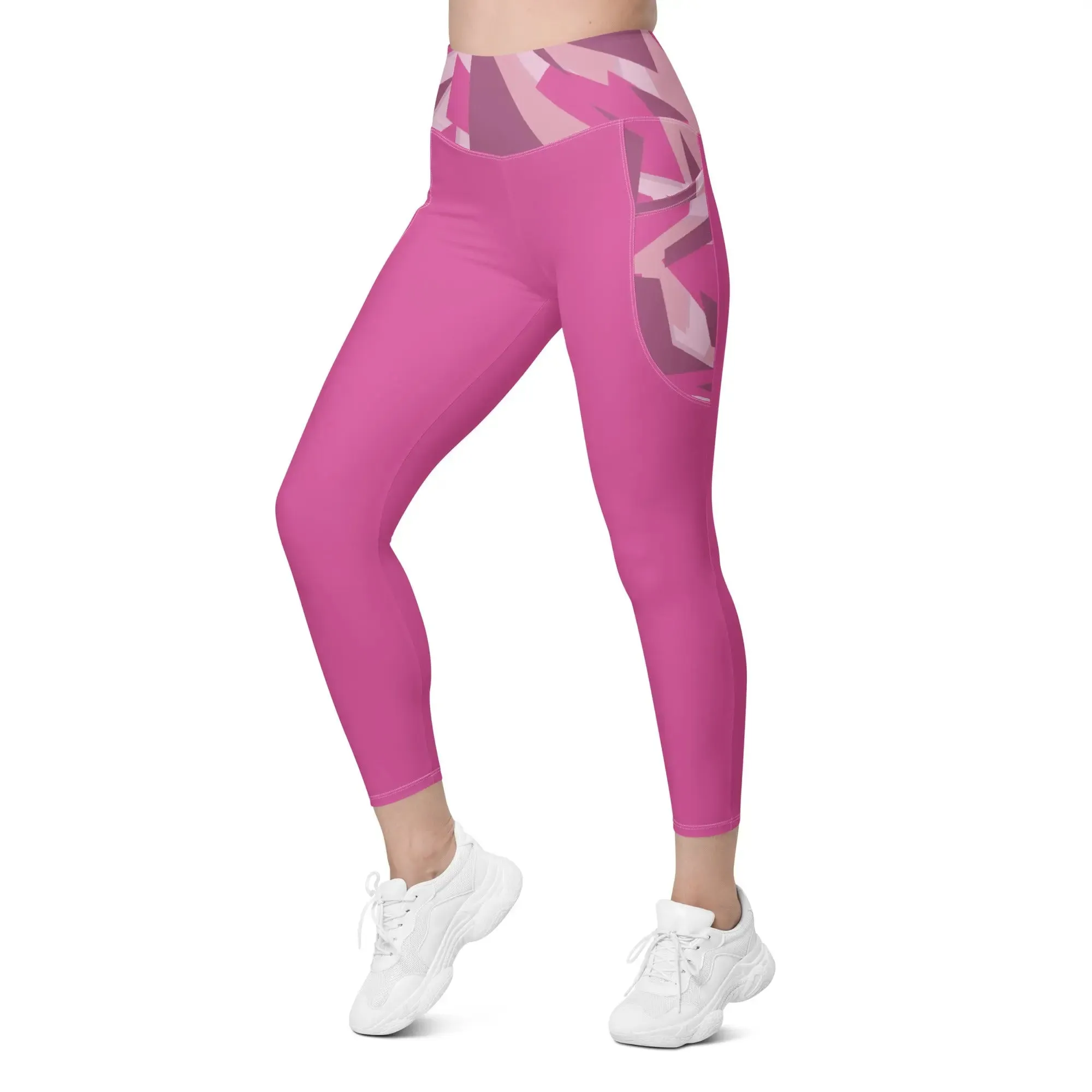 Queen Savage Pink Yoga Tights with Pockets