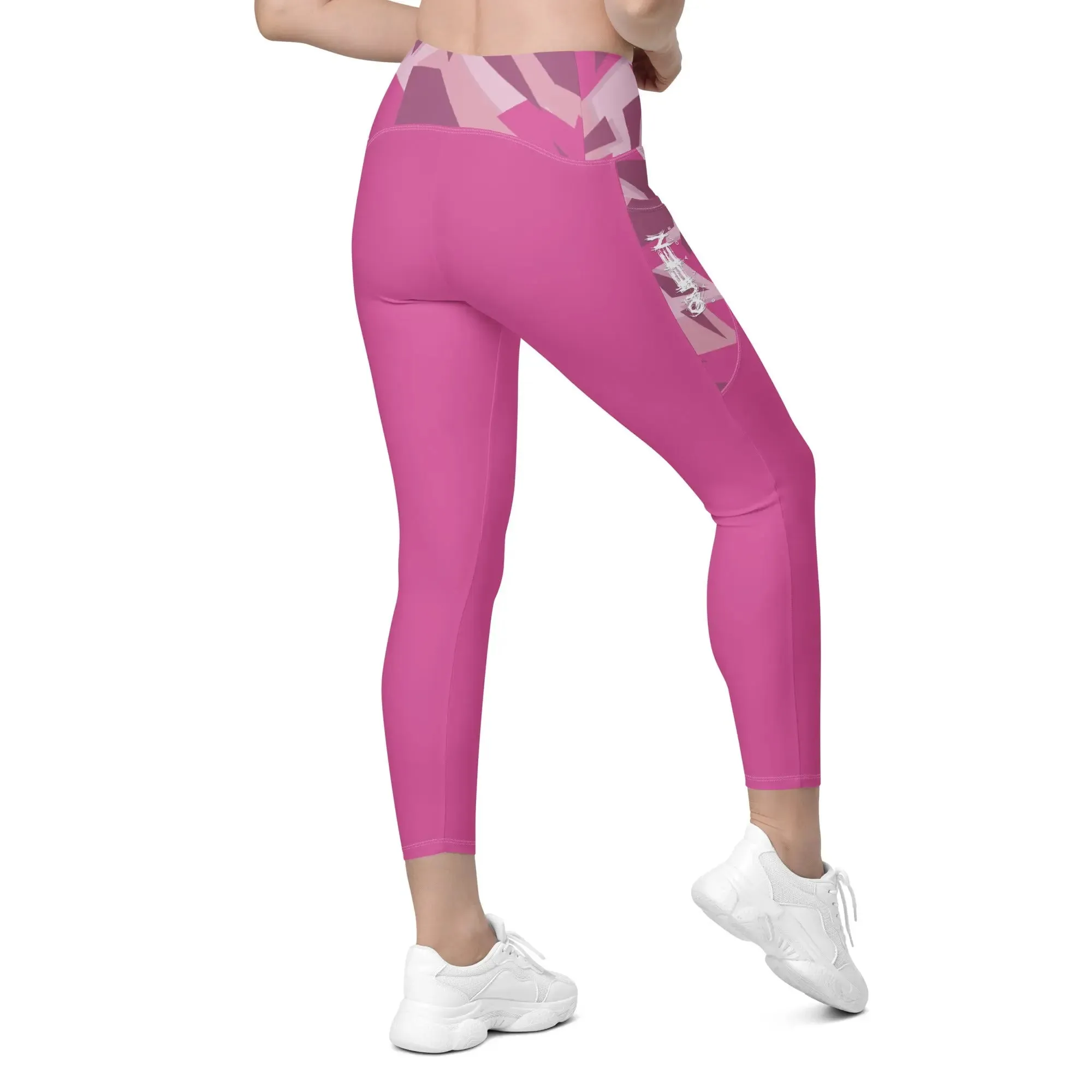 Queen Savage Pink Yoga Tights with Pockets