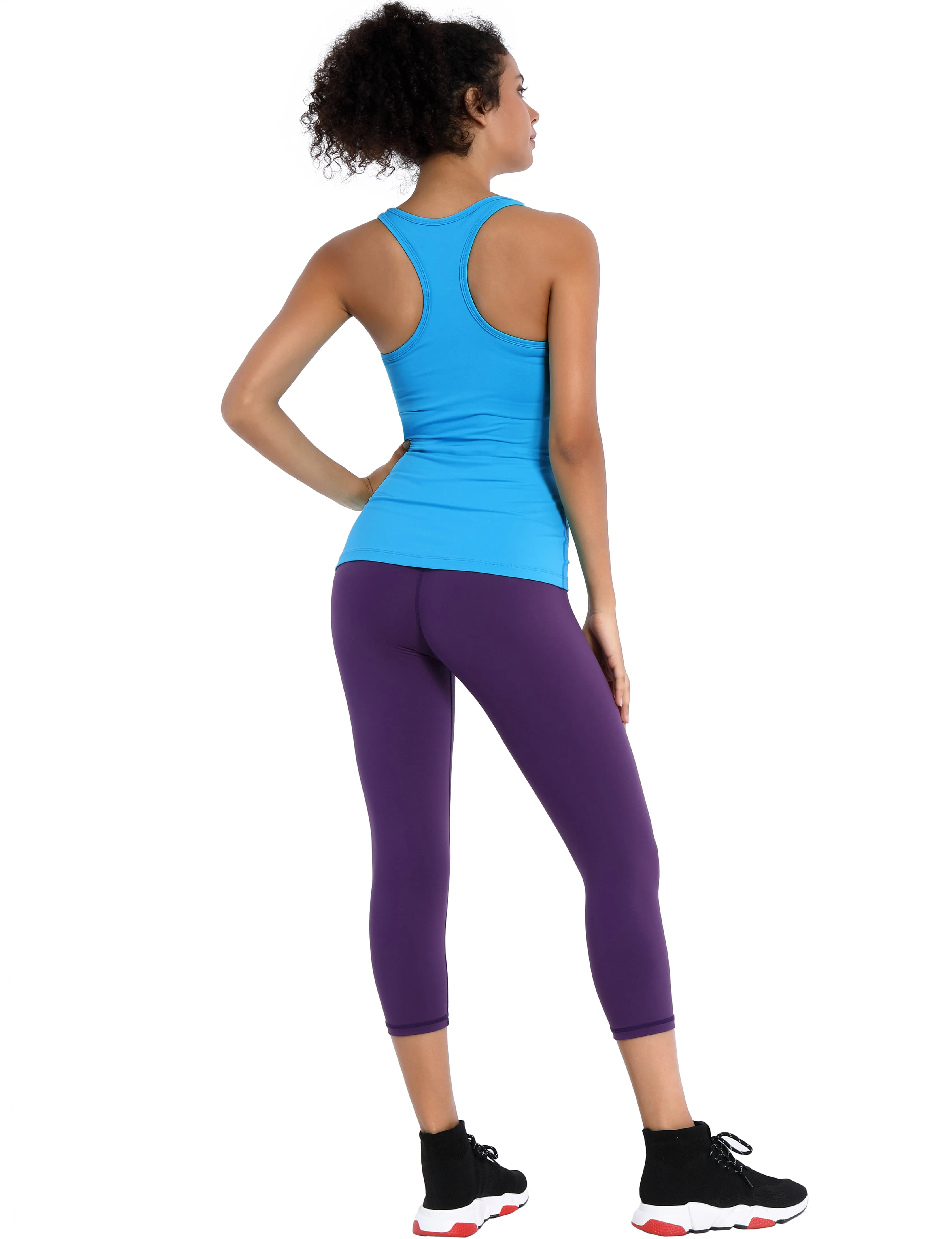 Racerback Athletic Tank Tops electricblue_Tall Size