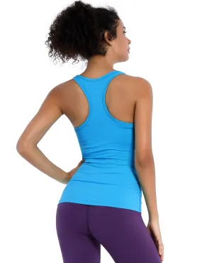 Racerback Athletic Tank Tops electricblue_Tall Size