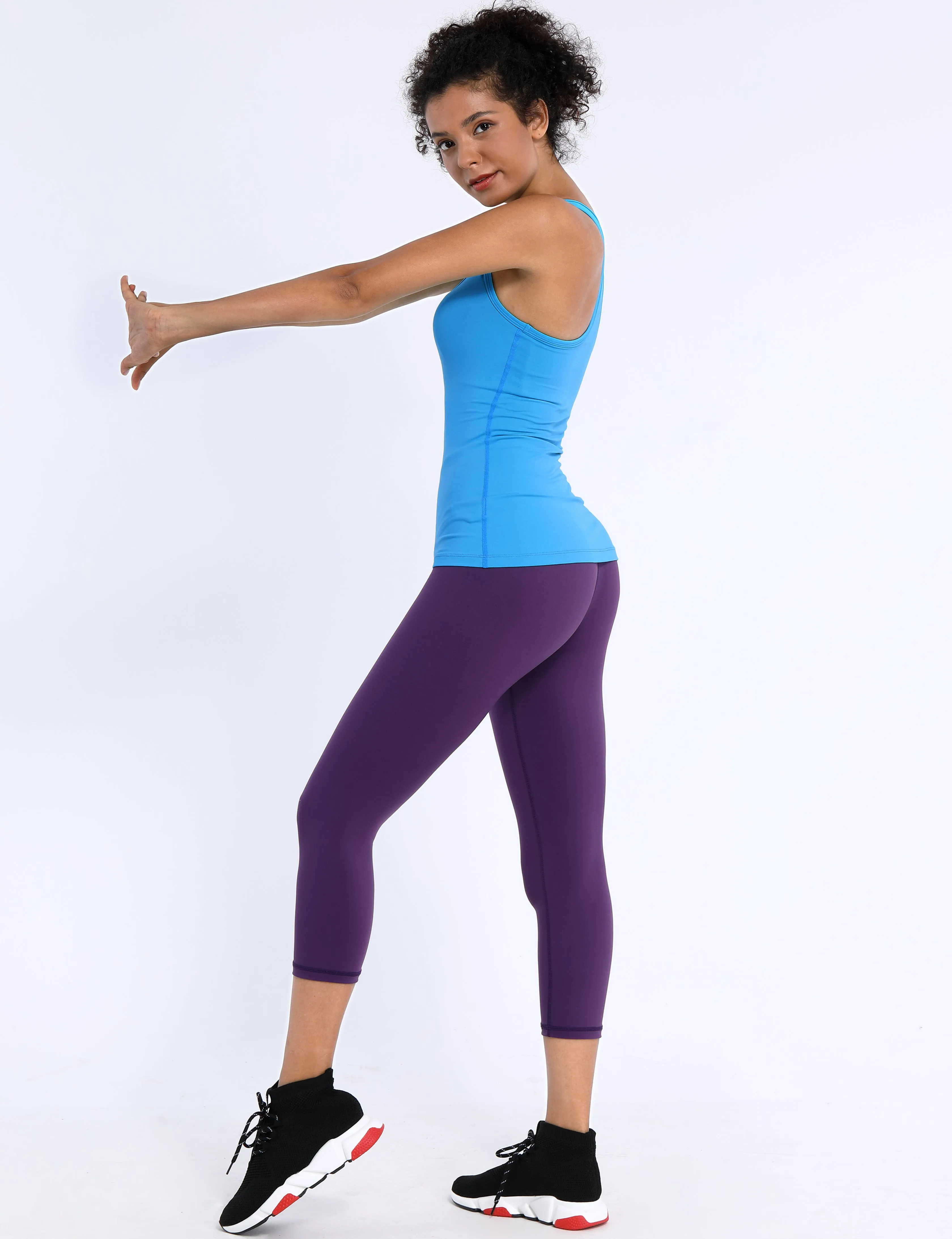 Racerback Athletic Tank Tops electricblue_Tall Size