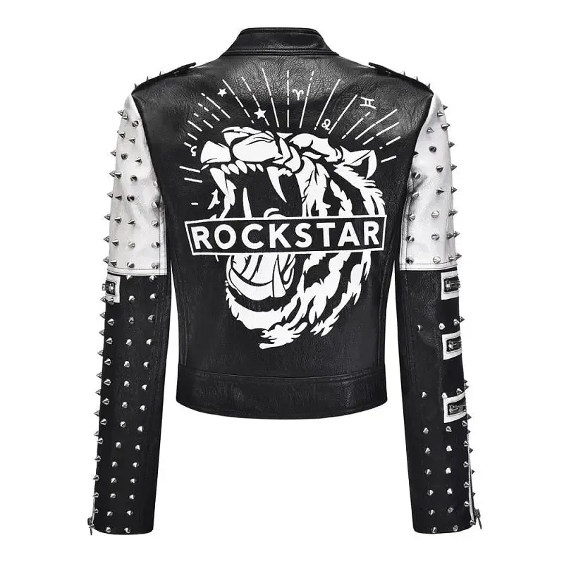 Rocker With Studded and Patches Jackets