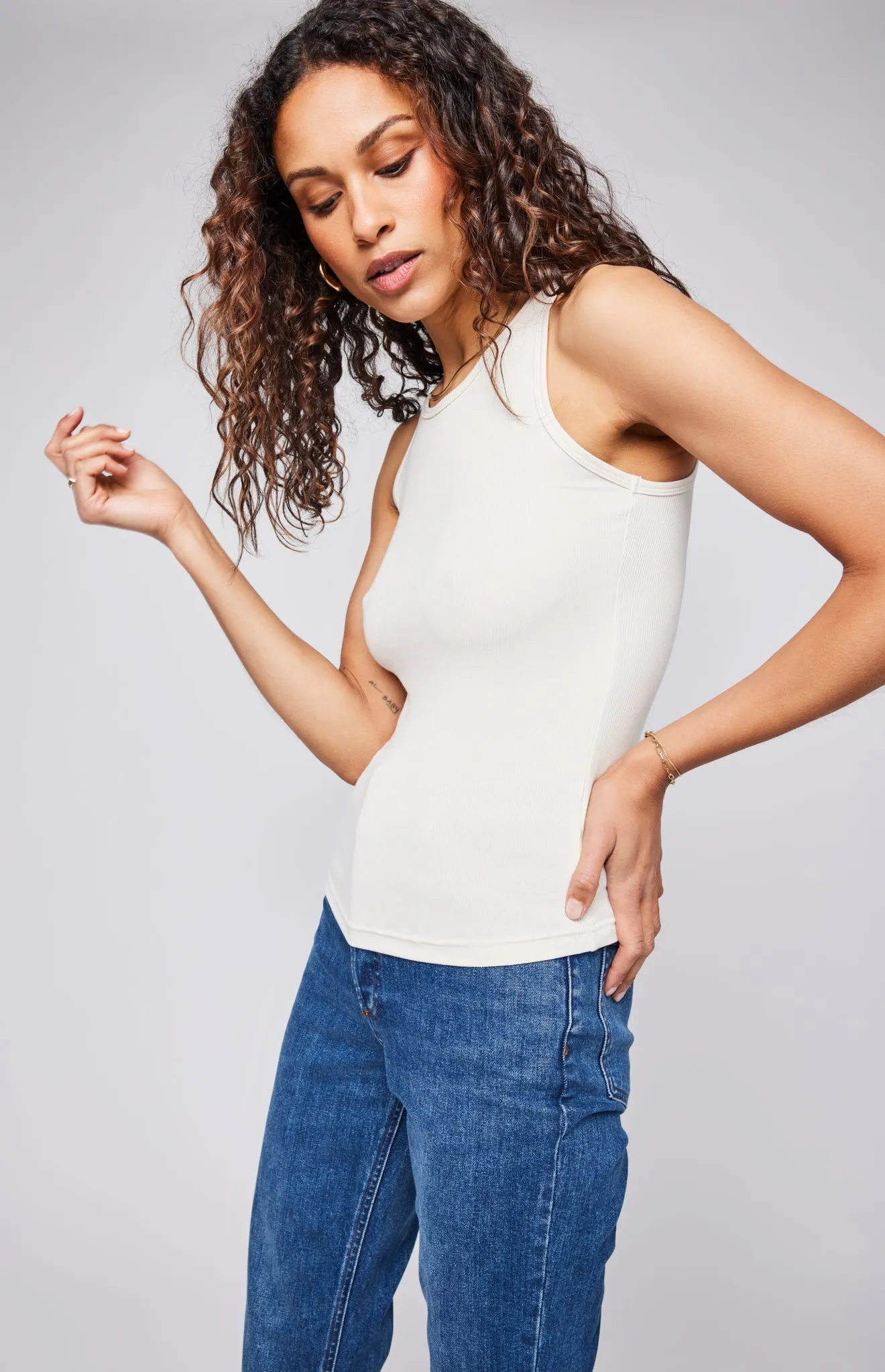 Ronan Ribbed Tank Top