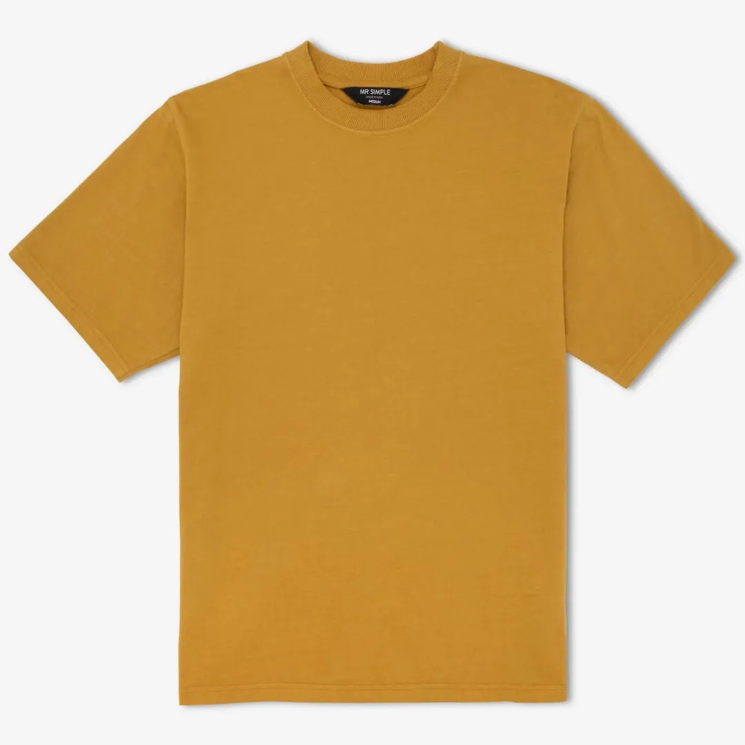 Simple | Heavy Weight T-shirt | Golden Olive