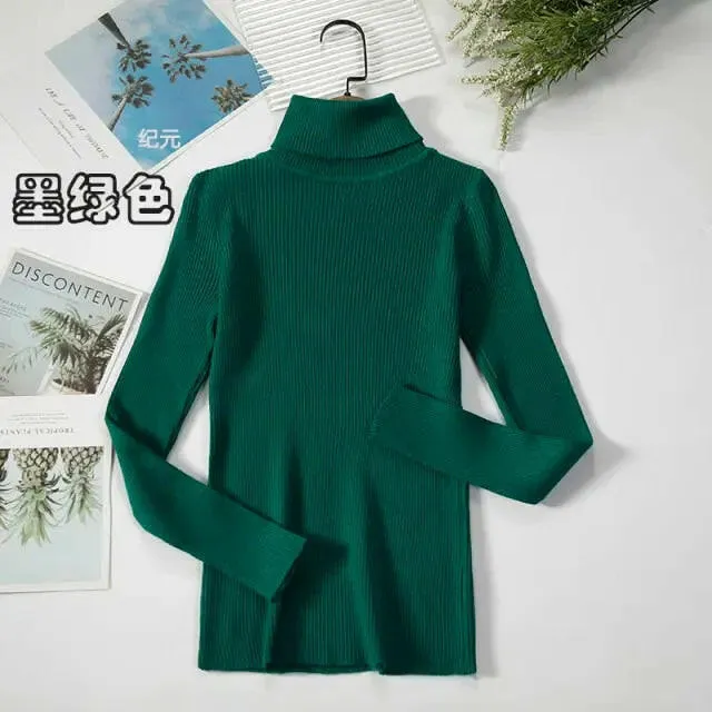 Soft Ribbed Turtleneck Sweater