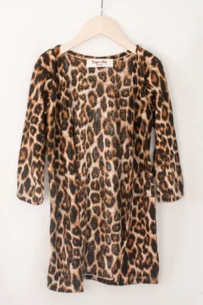 Spice it Up Cardigan in Brown Leopard Waffle