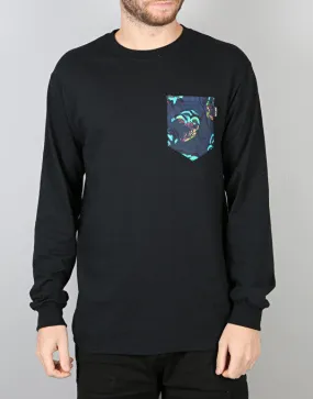 The Quiet Life 'Satin' Cloud Poct L/S T lack