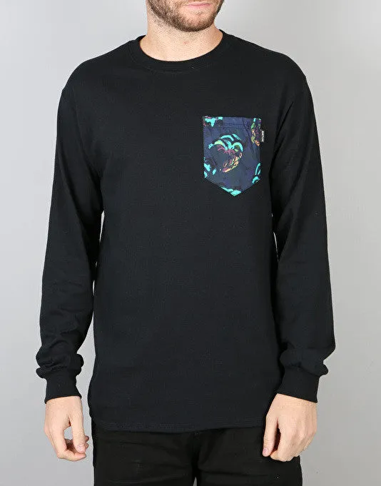 The Quiet Life 'Satin' Cloud Poct L/S T lack