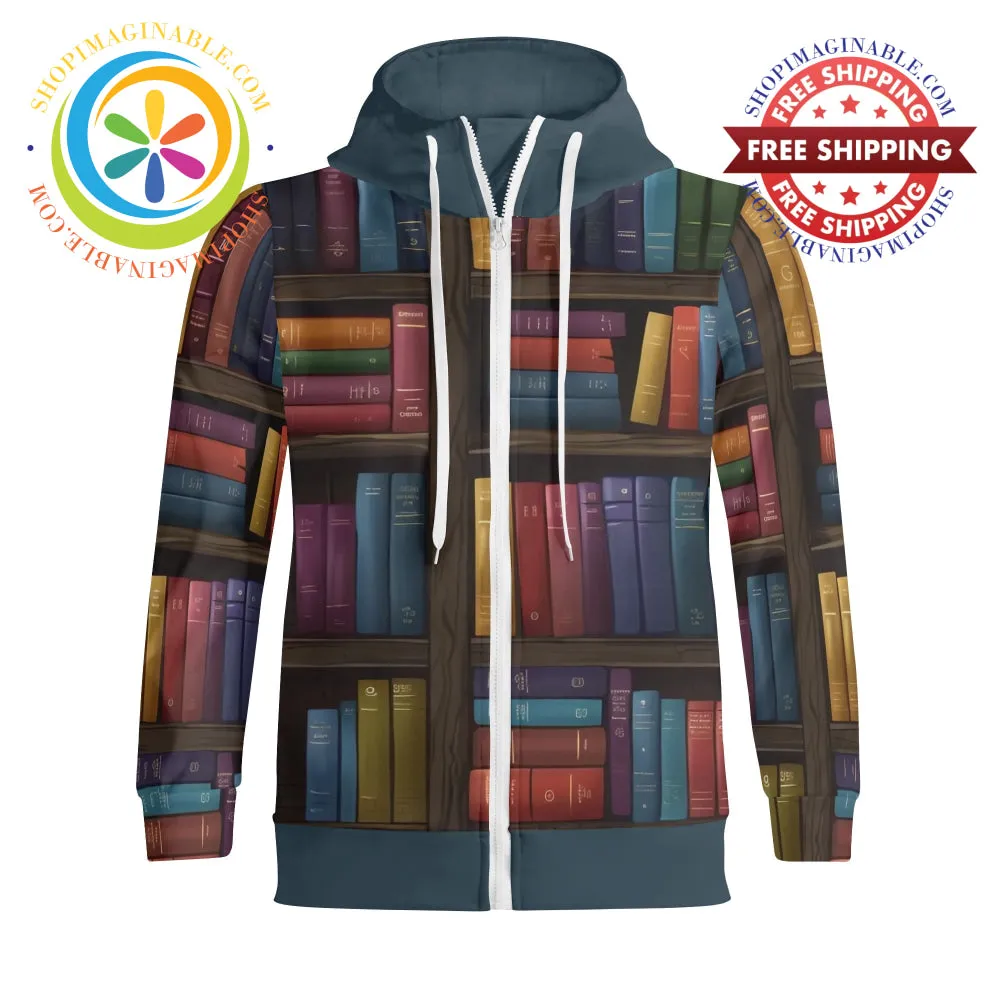 The Readers Full Zip Turtleneck Hoodie Streetwear