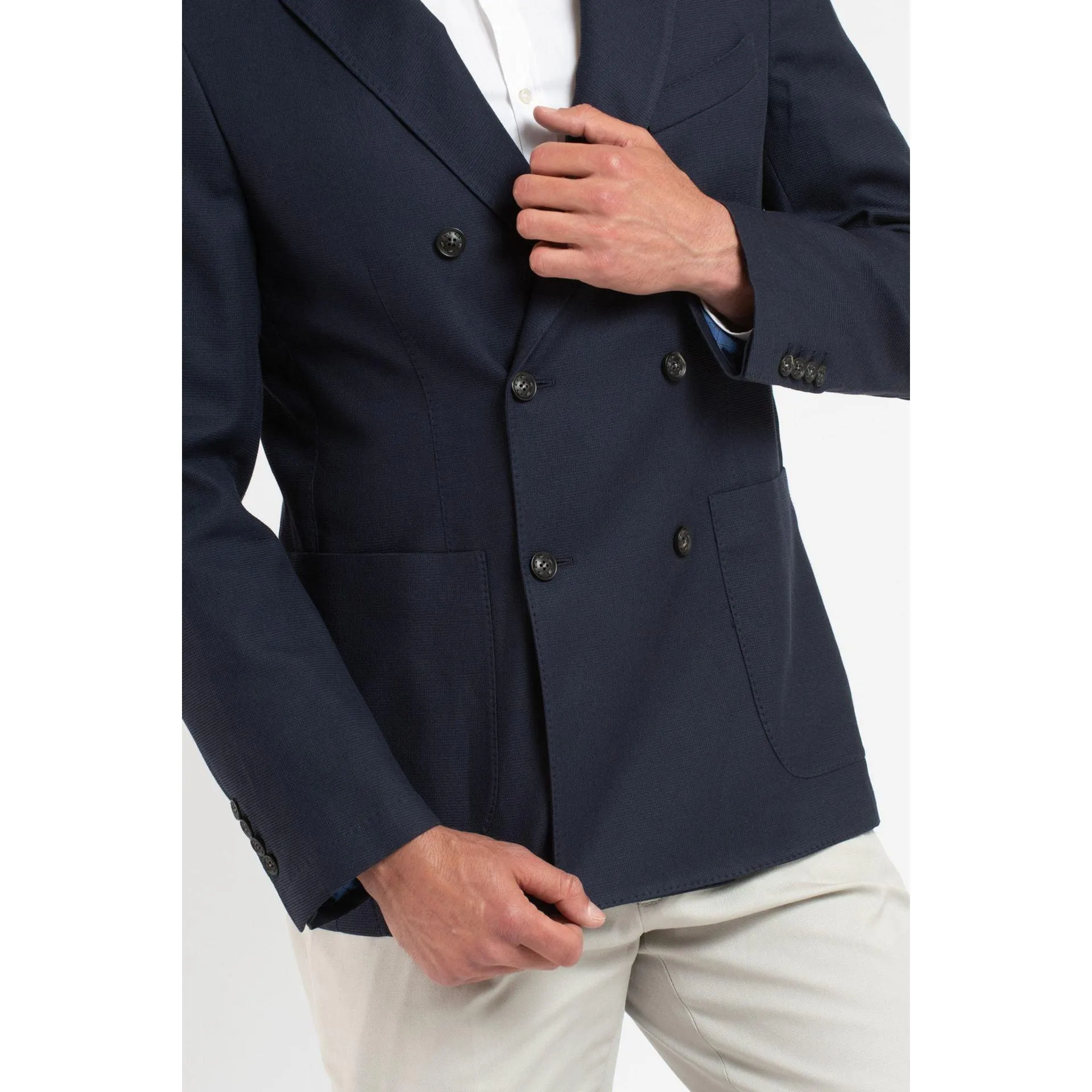 Trussardi Men Double-Breasted Blazer