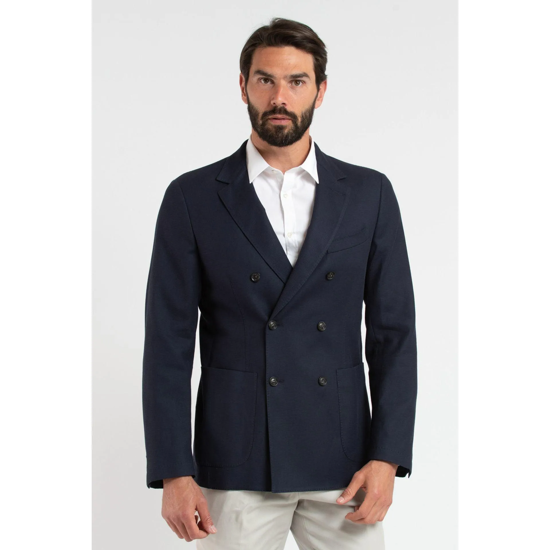 Trussardi Men Double-Breasted Blazer