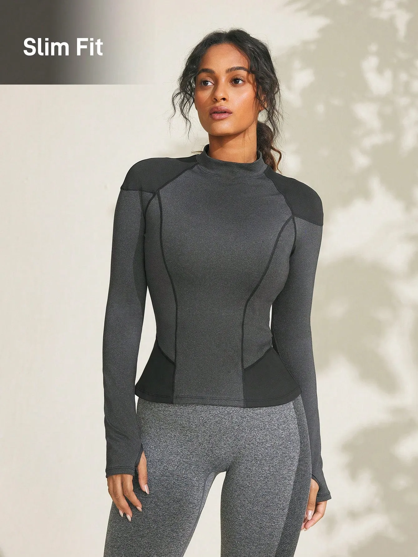 Turtle Neck Thumb Hole Breathable Active Tee FW24
