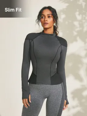 Turtle Neck Thumb Hole Breathable Active Tee FW24