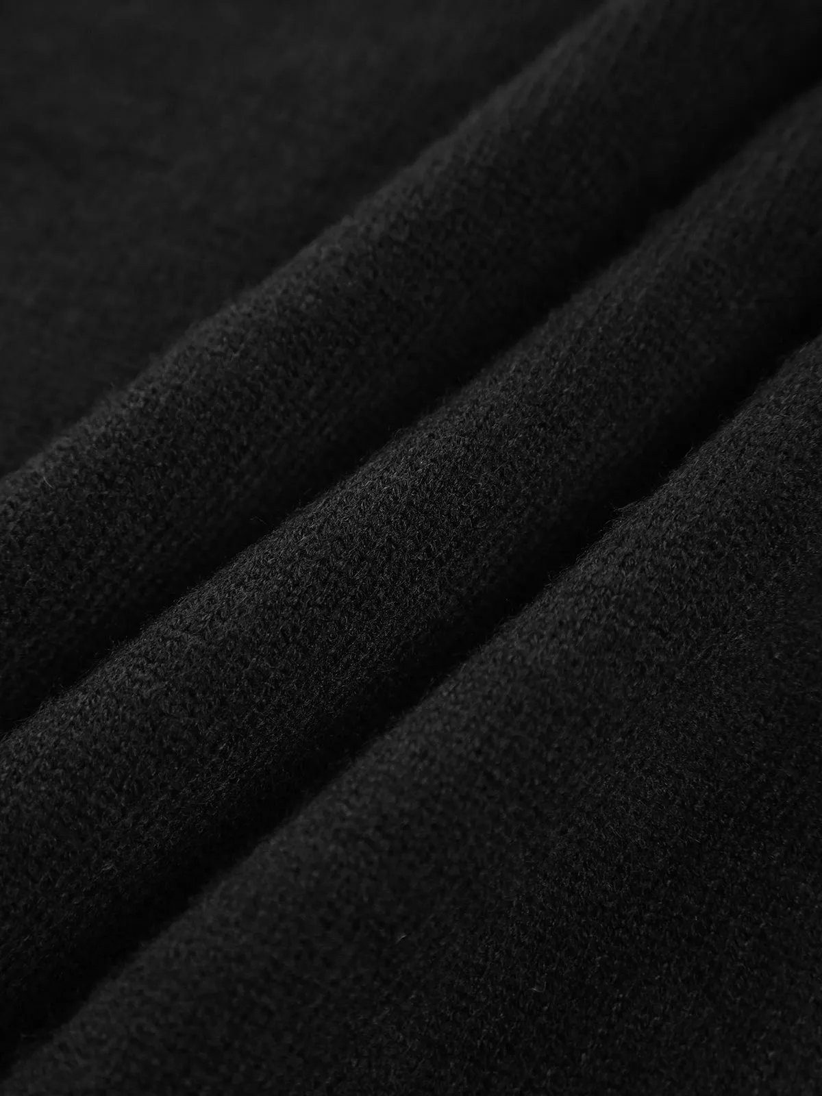 V-neck Contrast Graceful Trim Oversized Sweater