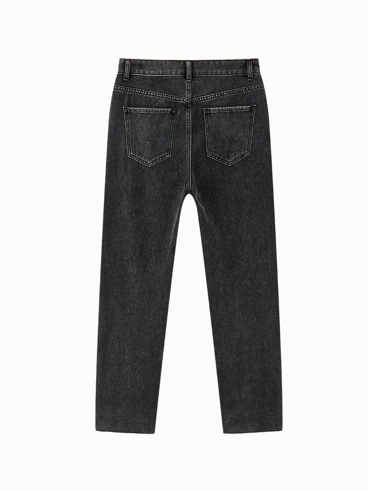 Women's Denim Comfortable Cool Antibacterial Straight Pants