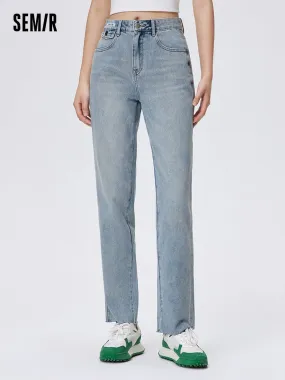 Women's Denim Comfortable Cool Antibacterial Straight Pants