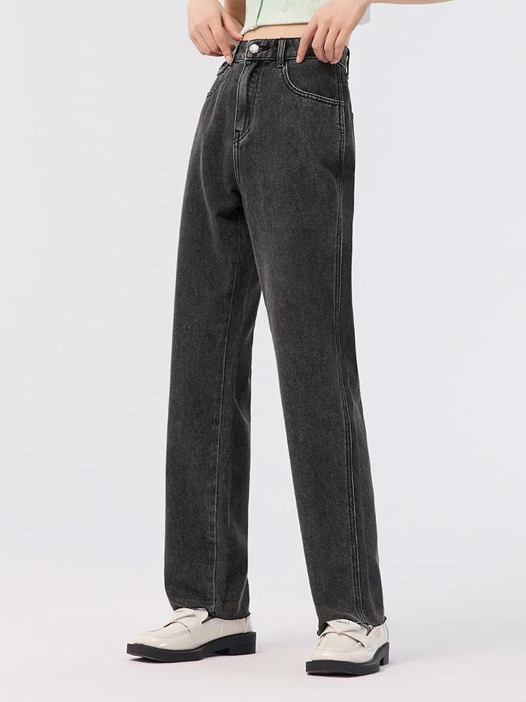 Women's Denim Comfortable Cool Antibacterial Straight Pants
