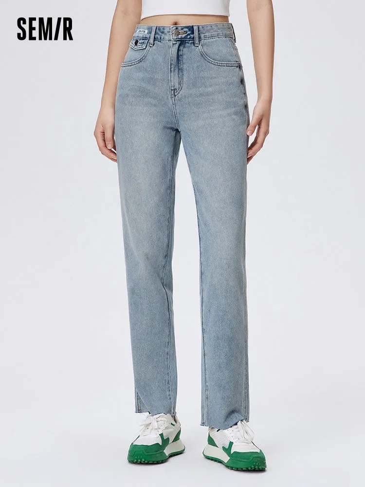 Women's Denim Comfortable Cool Antibacterial Straight Pants
