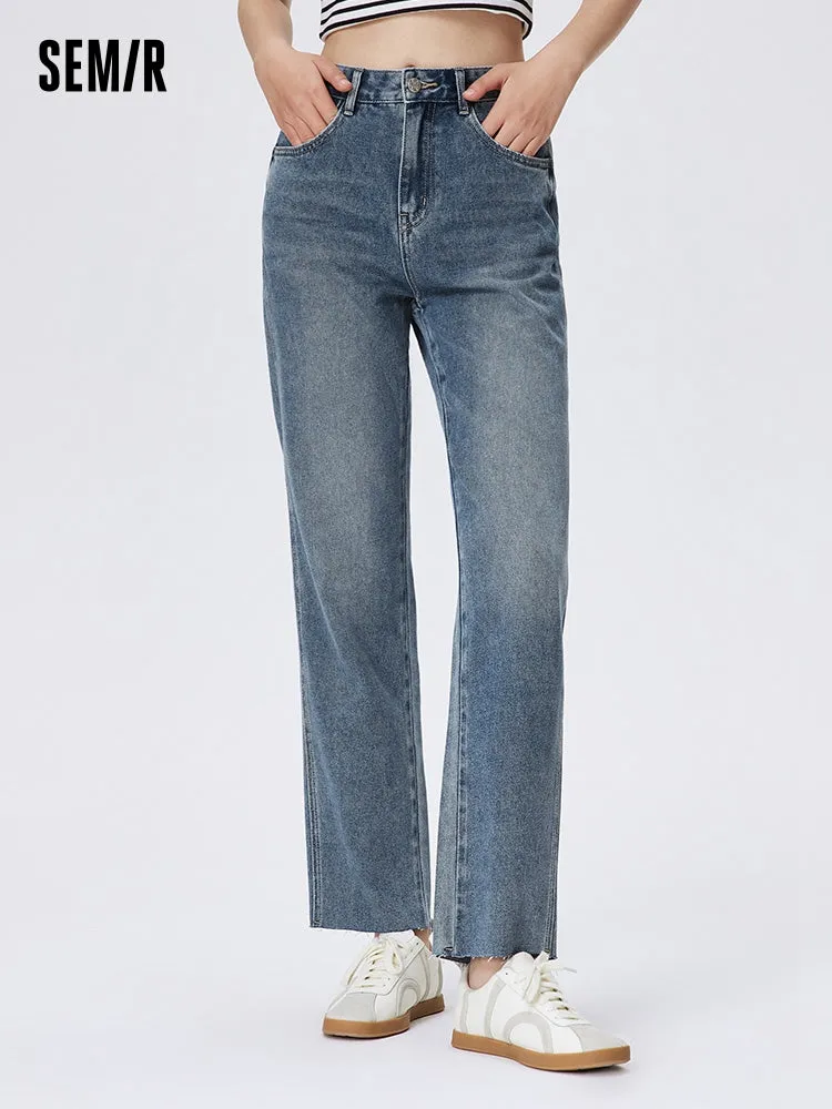 Women's Denim Comfortable Cool Antibacterial Straight Pants