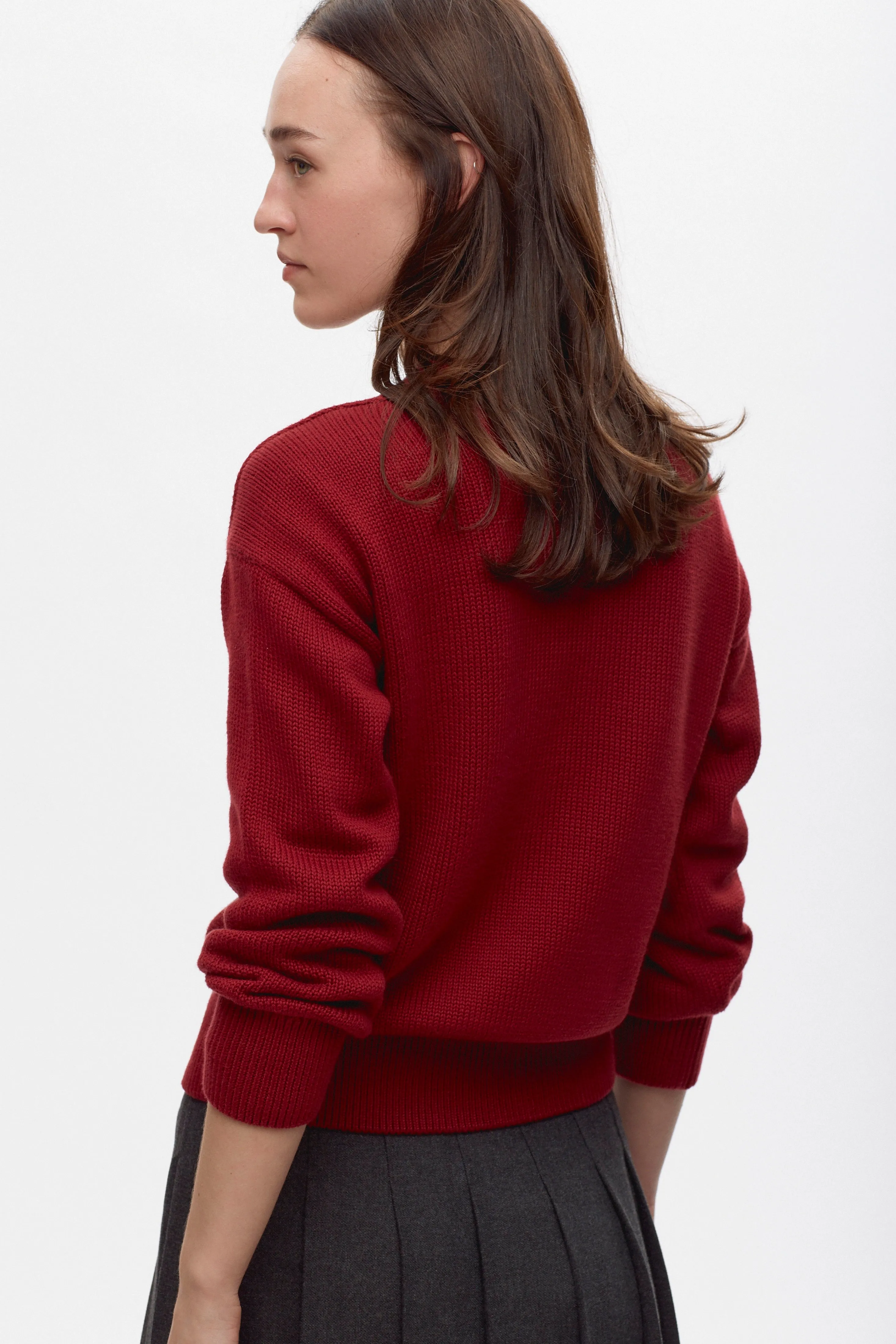 Women's Hamatah Sweater in Pomegranate