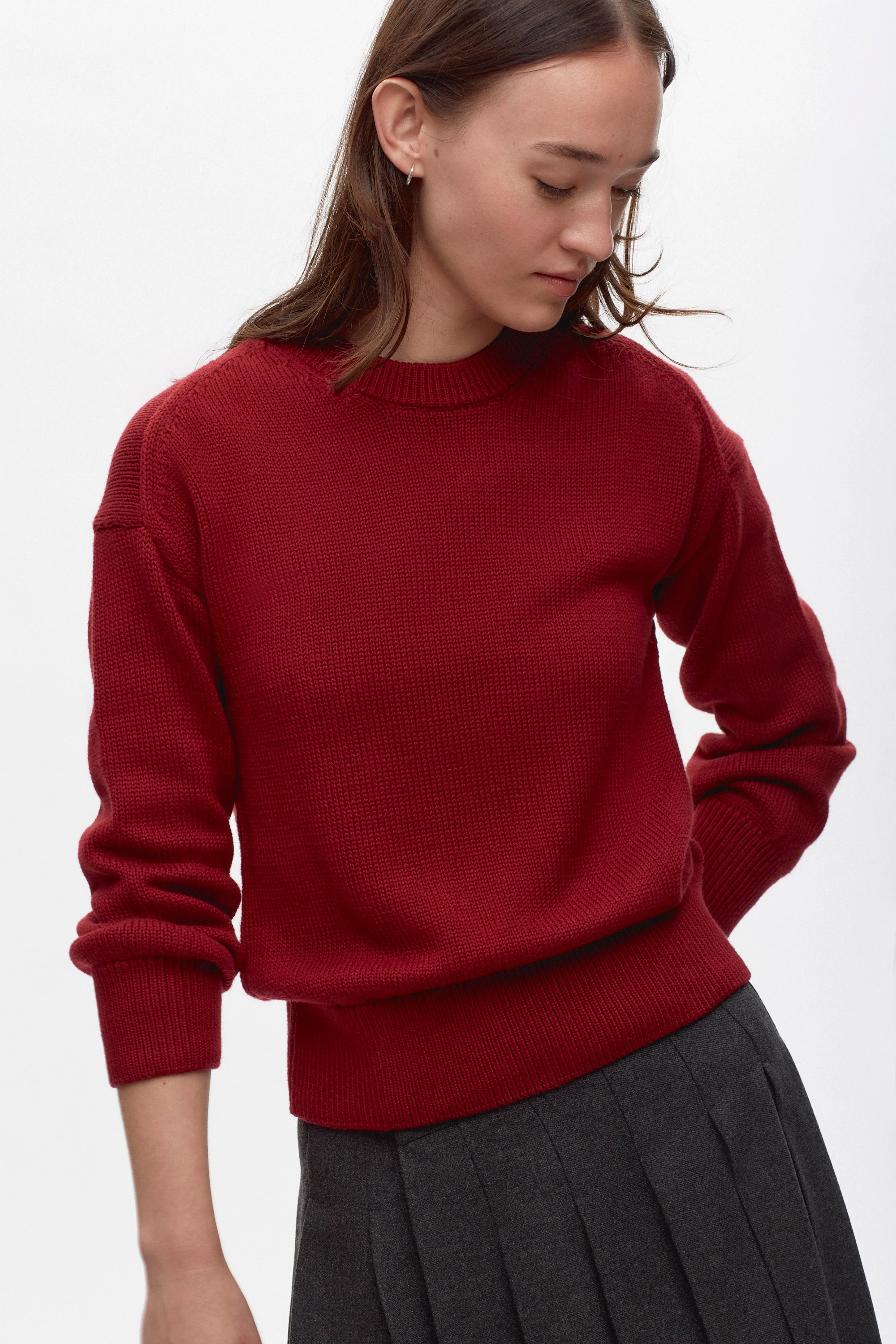 Women's Hamatah Sweater in Pomegranate