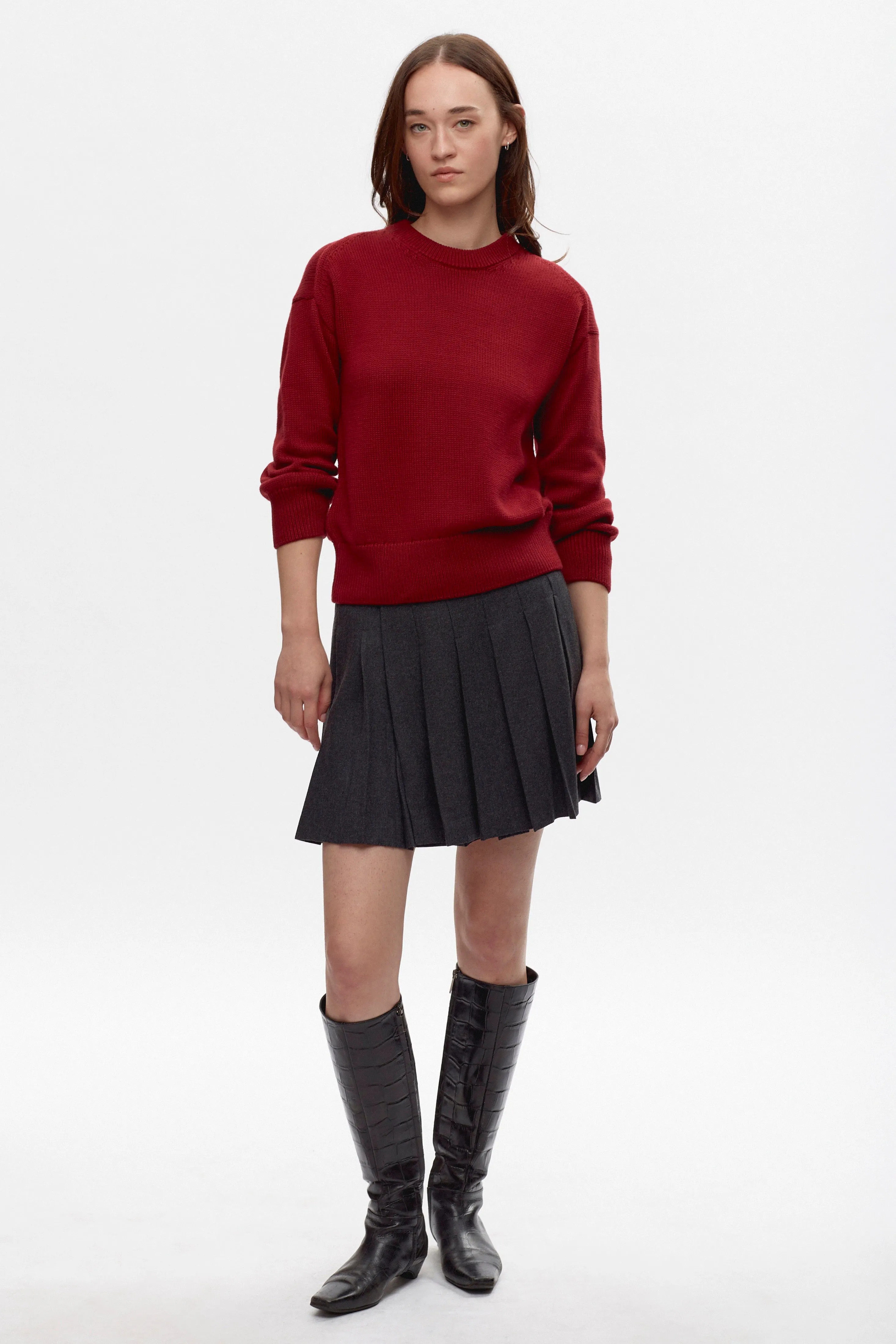 Women's Hamatah Sweater in Pomegranate