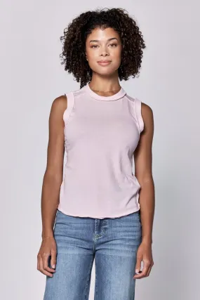 ZO RAW EDGE TANK PINK A BOO
